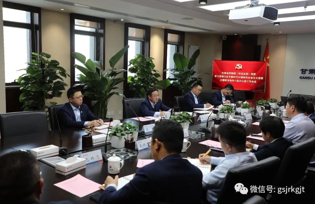 开云手机官方网站-开云(中国)（华龙证券）党委主题教育领导小组办公室召开第二次工作会议